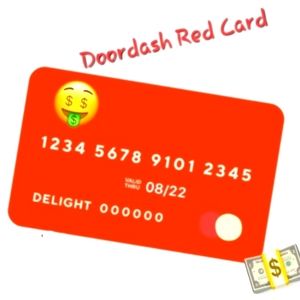 DoorDash Official Dasher Red Card | FAST SAME DAY CARD NUMBERS | US ONLY